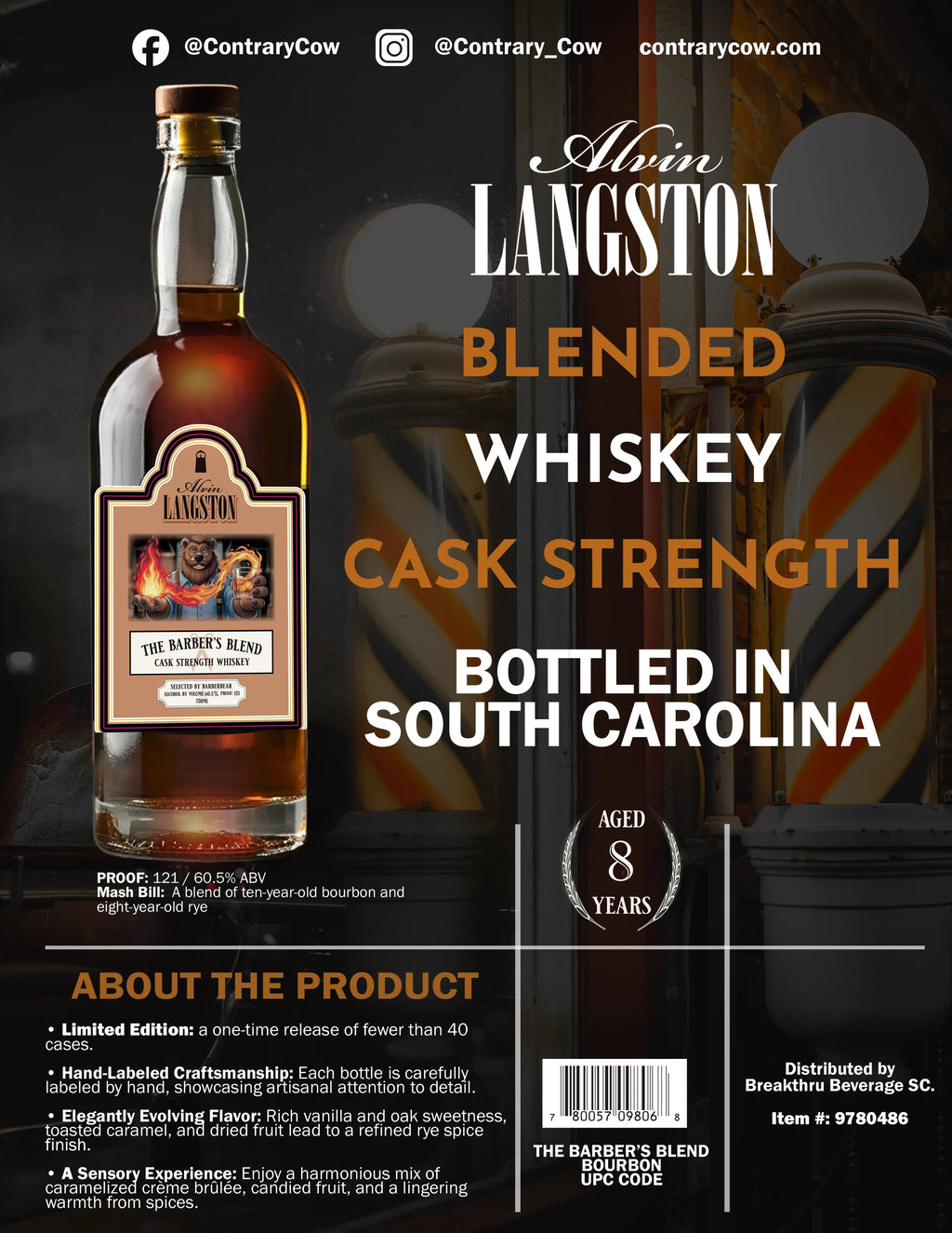 Alvin Langston Cask Strength Barber's Blend