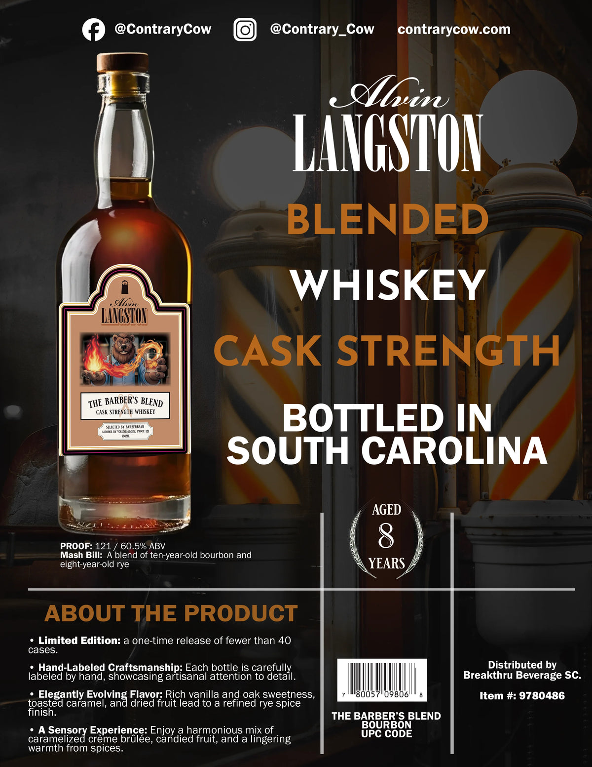 Alvin Langston Cask Strength Barber's Blend